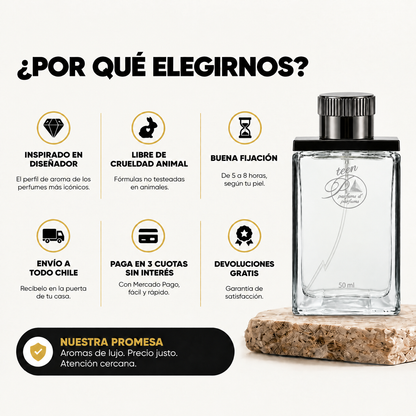 Por qué elegir Perfumes Inferno: envío a todo Chile, 3 cuotas sin interés y devoluciones gratis