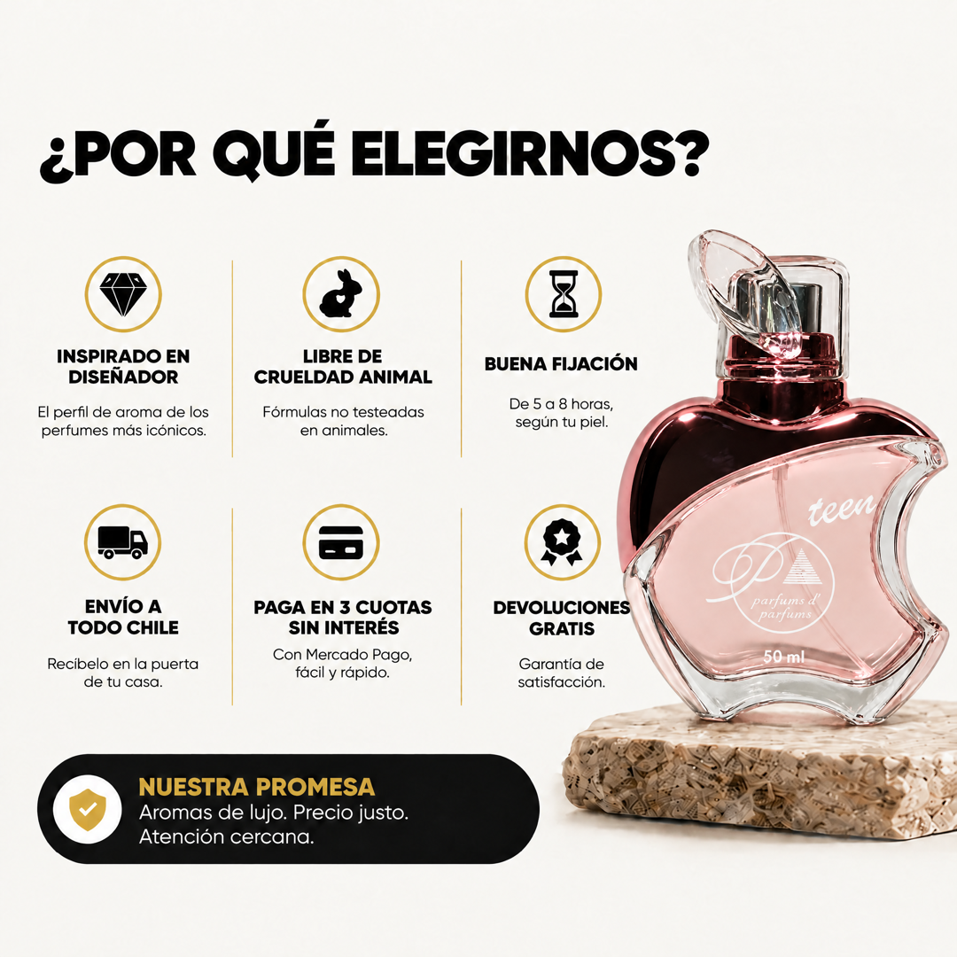 Por qué elegir Perfumes Inferno: envío a todo Chile, 3 cuotas sin interés y devoluciones gratis